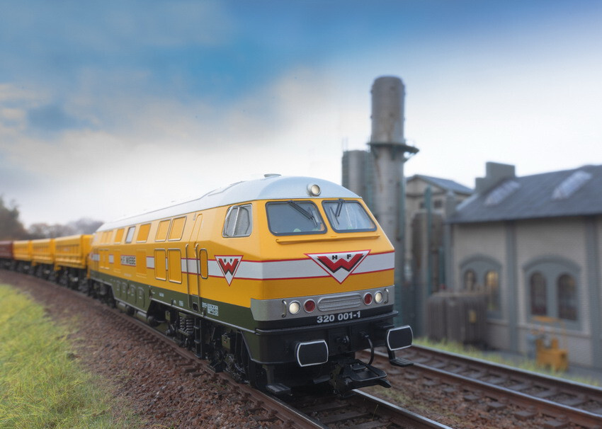 Trix 22434 Diesel Br 320 6-achsig Walton Bauzuglok Epoch 6 Sound New Boxed 1:87