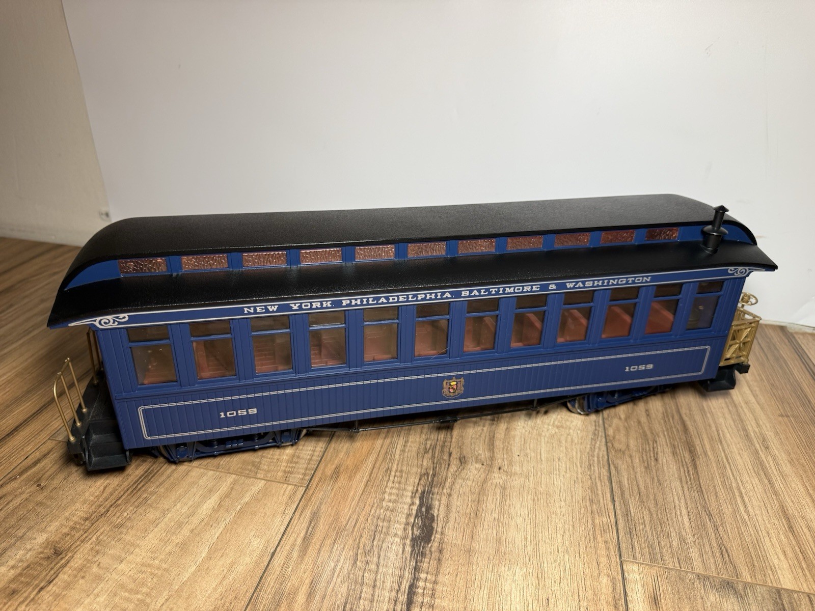 Bachmann Royal Blue line Engine Locomotive B&O1332 U.S. Mail Cars UNTESTED AS-IS