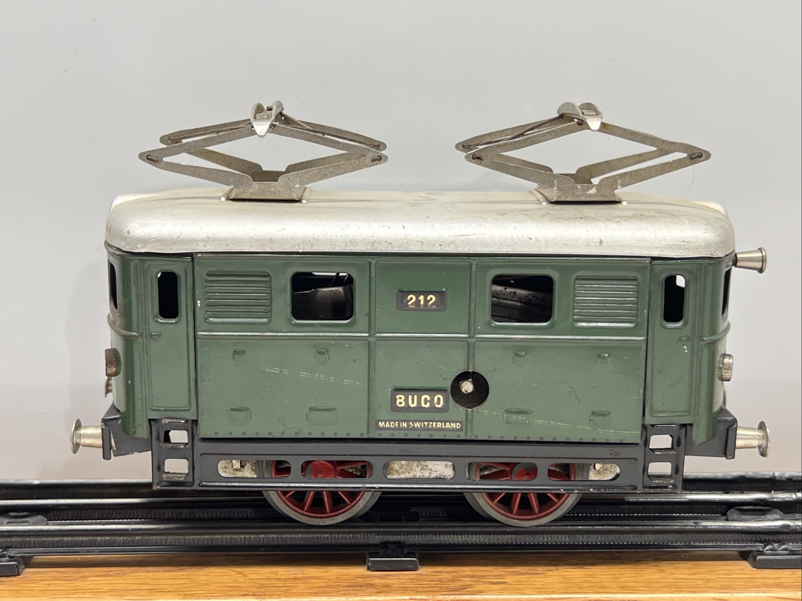 1950s Buco 212 Windup Locomotive Bucherer Forward Reverse Excellent