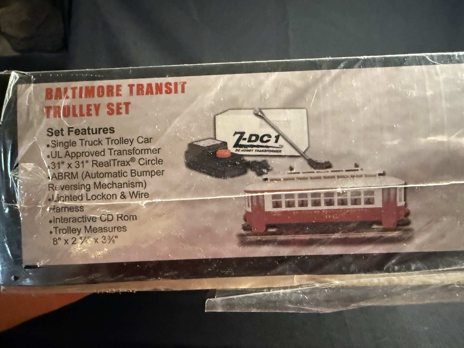 Rail King 30-4027-0 Baltimore Transit Company Trolley Set 414 Unopened Vintage