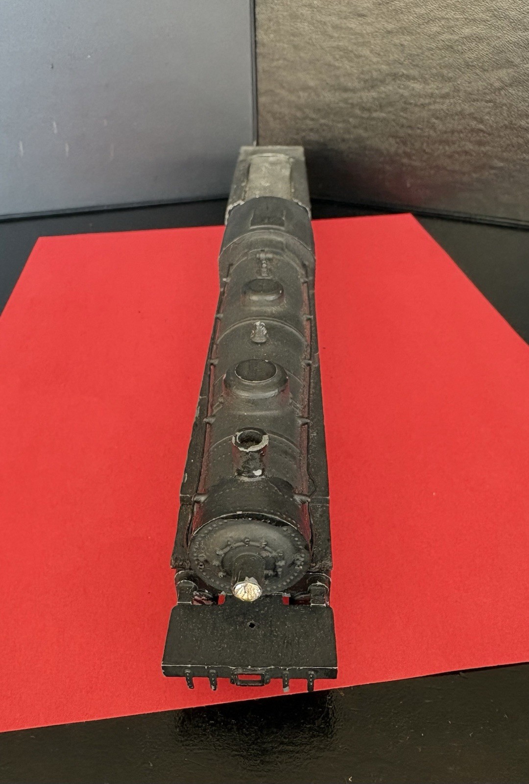 Vintage HO Gauge Black Diecast Steam Locomotive & Tender Untested