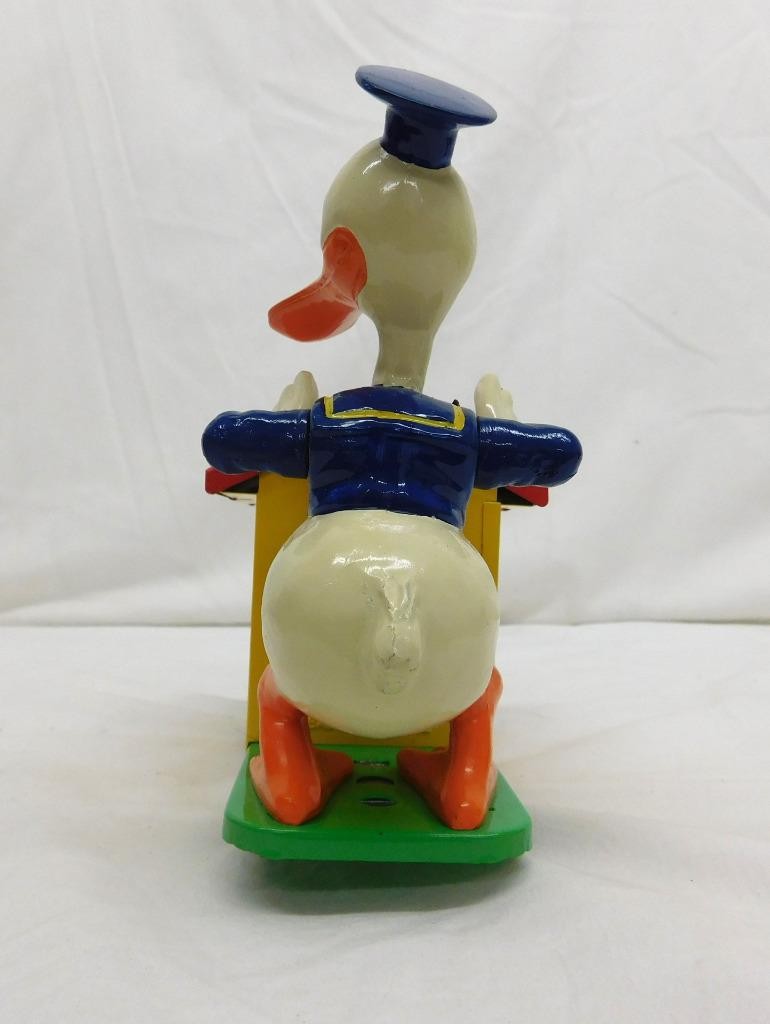 Pride Lines 1107 Donald Duck & Pluto Hand Car Quacks! Runs Disney O gauge Boxed