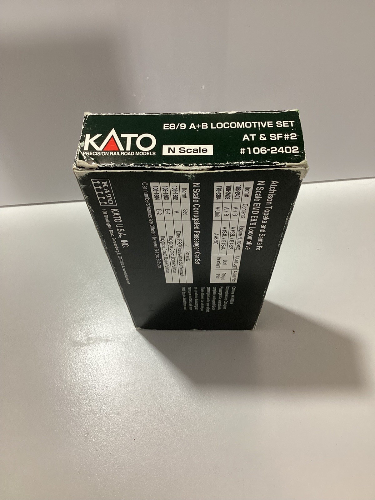Kato E8/9 A+B Set AT&SF Santa Fe Warbonnet 106-2402 N Scale E8A E9A E8B E9B