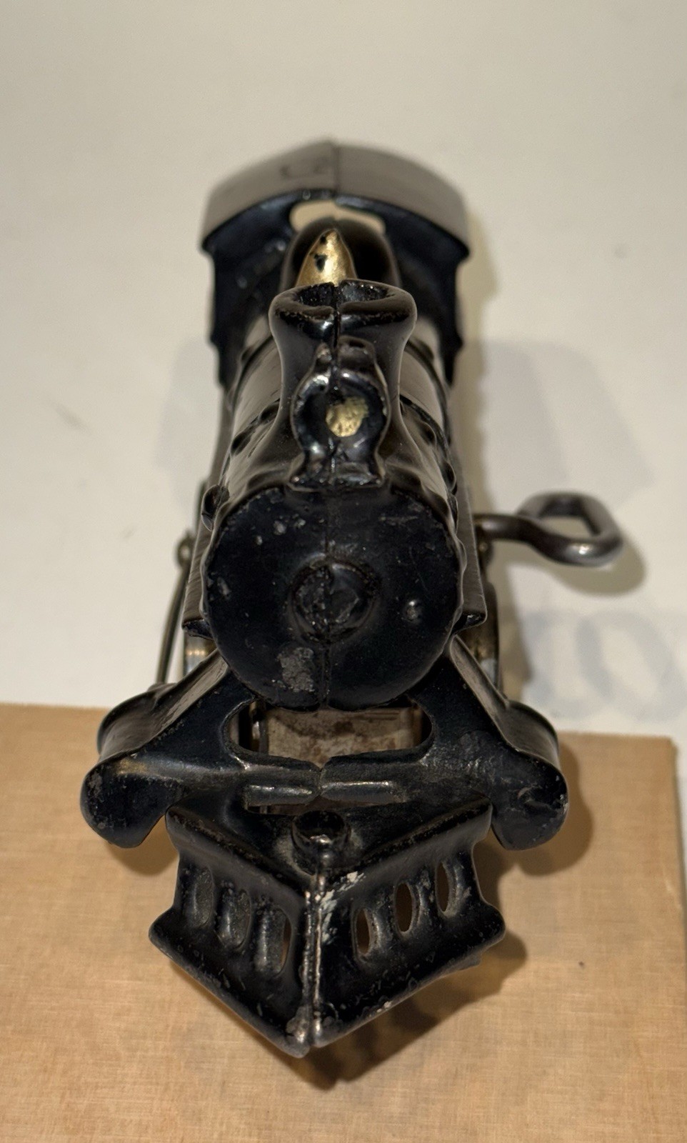 Hafner 112 Cast Iron Windup Loco with Open Spoked Stamped-Metal Drive Wheels