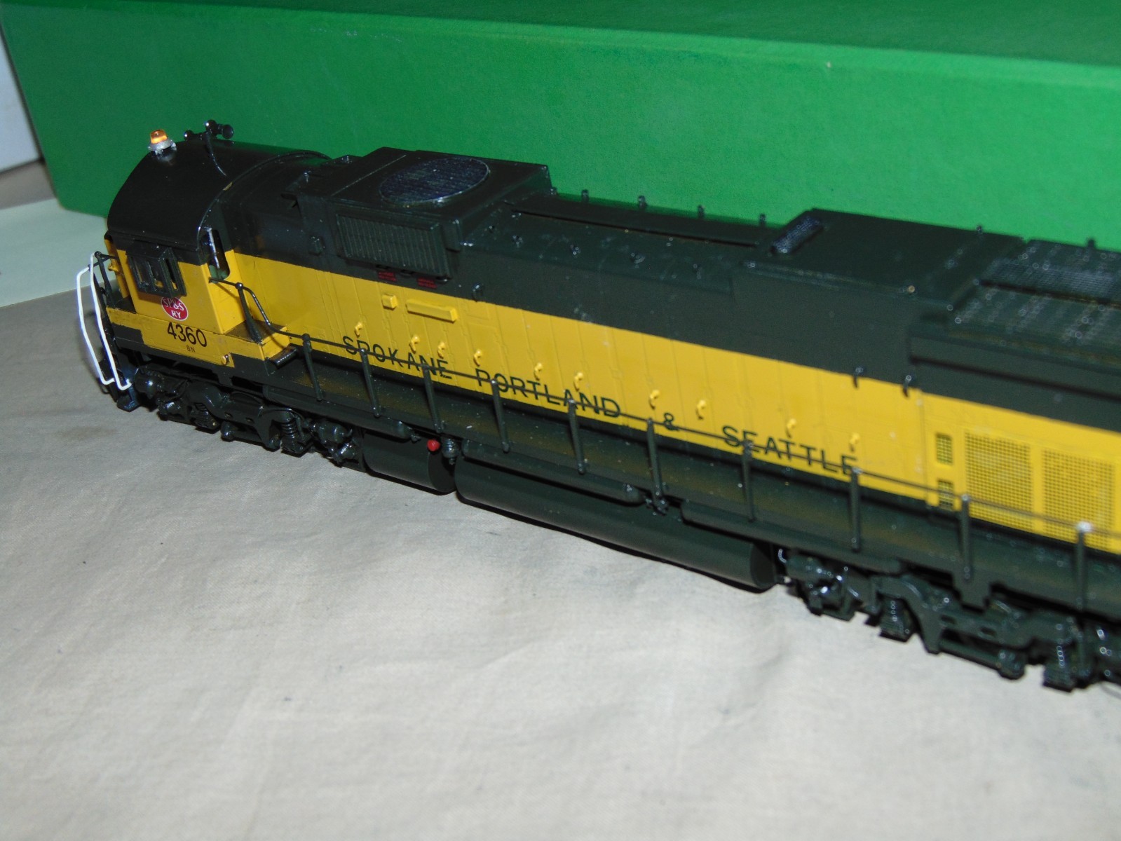 OVERLAND MODELS HO BRASS 6167 SPOKANE PORTLAND & SEATTLE C636 PAINTED +BOX #59