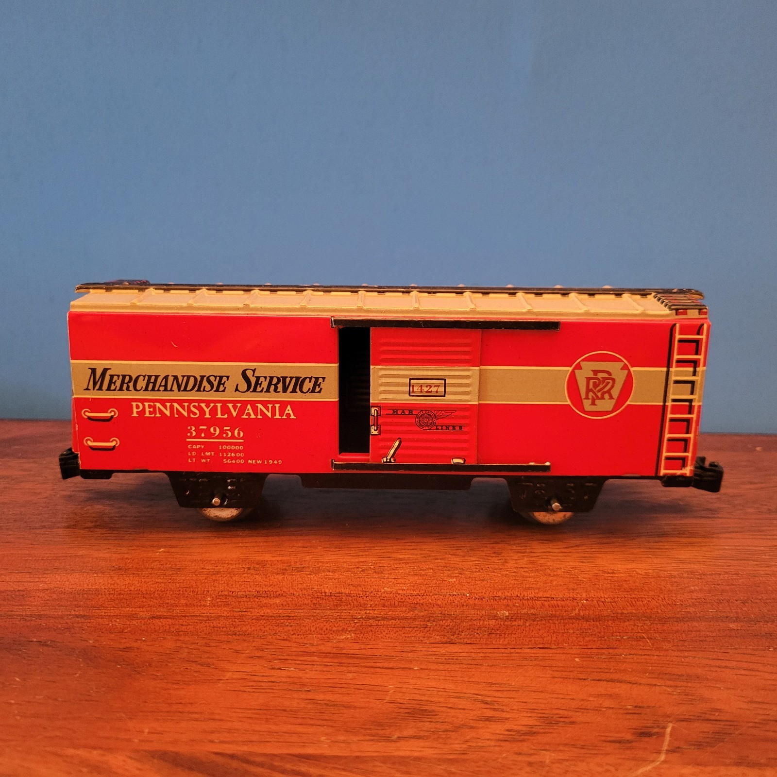 Marx O Gauge 9554 Tin Baltimore & Ohio AA Diesel Locomotive Freight Set