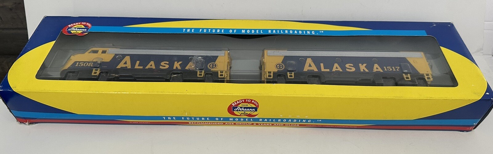Athearn HO 8033 F7A/F7B Set ARR Alaska A-Powered B-Dummy DC #1508,1517
