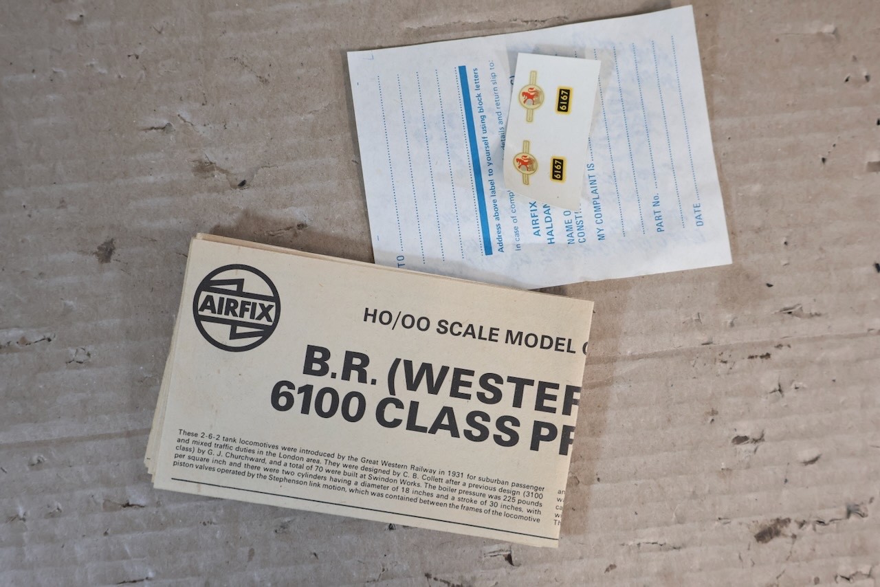 AIRFIX 4655 OO GAUGE BR 2-6-2 CLASS 6100 PRAIRIE TANK LOCOMOTIVE MODEL KIT op