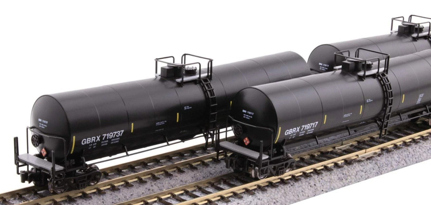 KATO 1064802 N SCALE GREENBRIER TANK CARS 8-Car Set GBRX Set B 106-4802