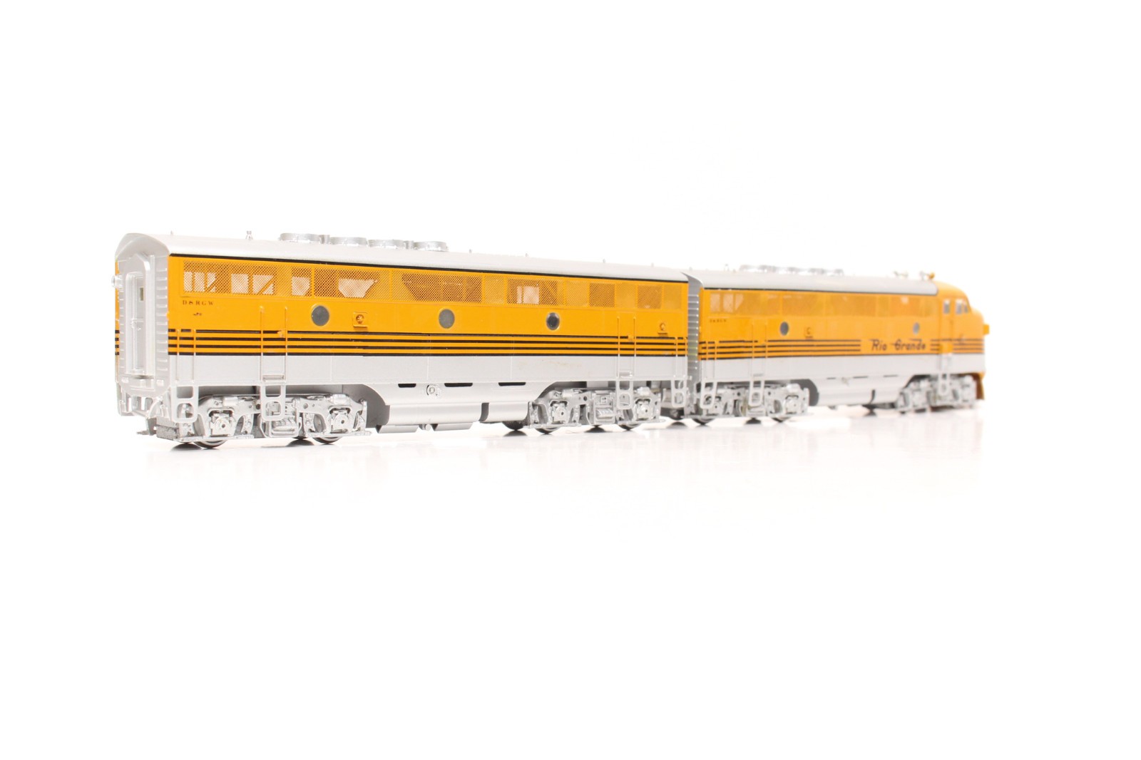 STUNNING HO BRASS ORIENTAL EMD F3A F3B SET D&RGW 1500HP PHASE II III RIO GRANDE
