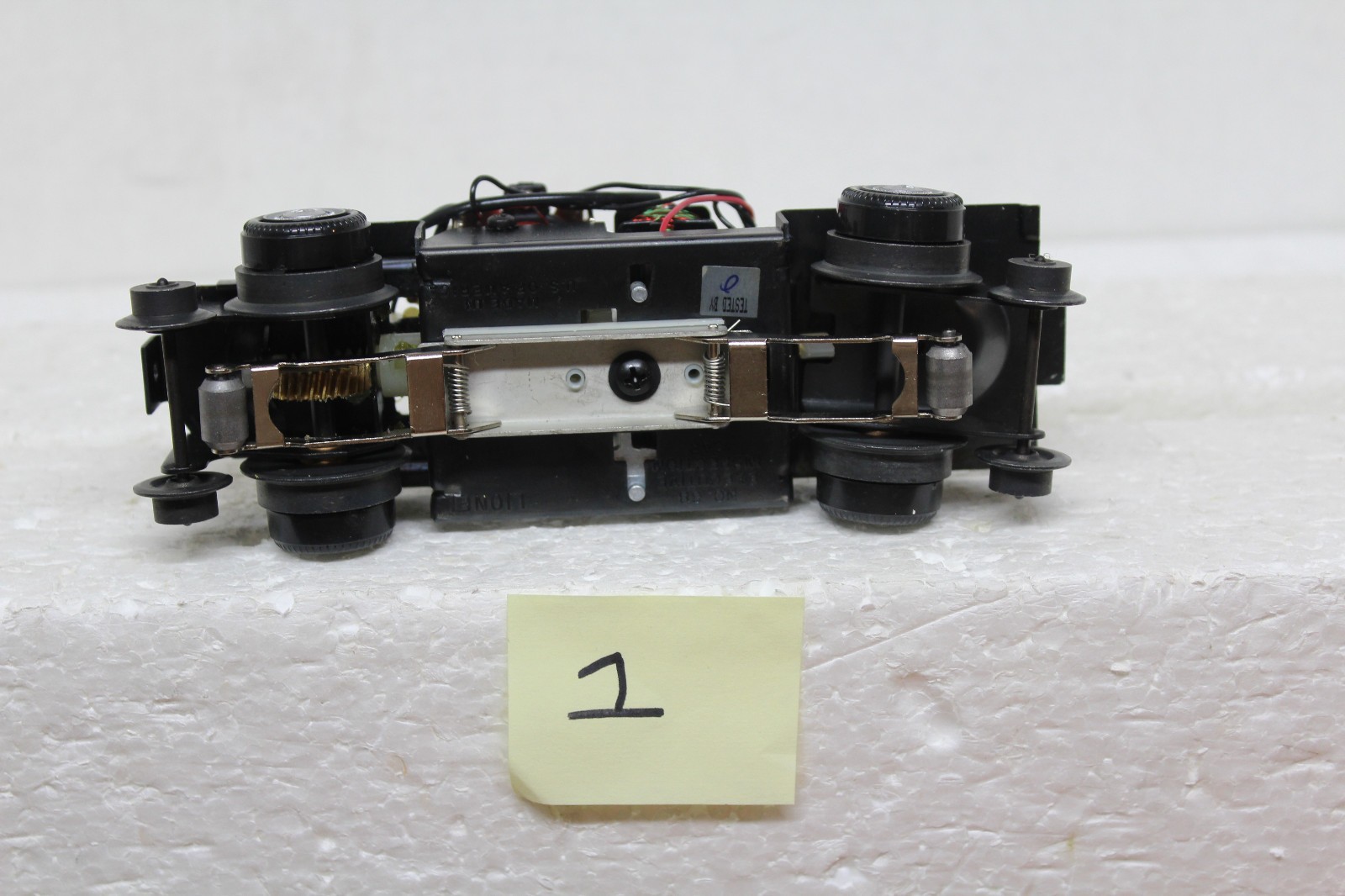 LIONEL #18454 ARCHIVE INSPECTION CAR FRAME AND MOTOR ASSEMBLY ONLY