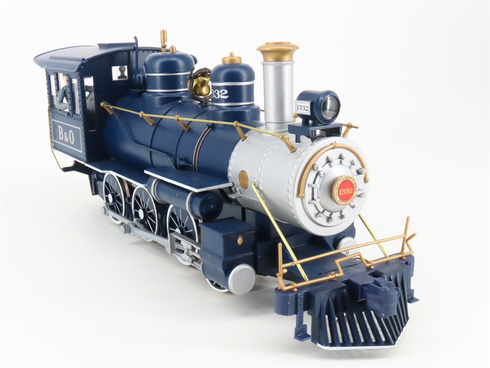 G Scale Bachmann 90016 Royal Blue Steam Locomotive Passenger Train Set