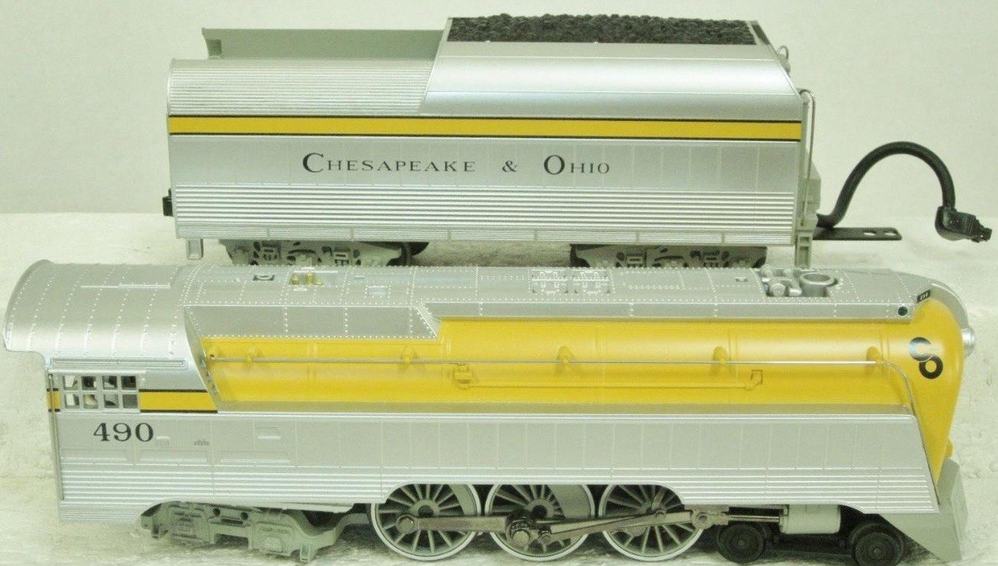MTH RAILKING CHESAPEAKE & OHIO HUDSON 4-6-4 STEAM ENGINE PS2! 30-1412-1 C&O