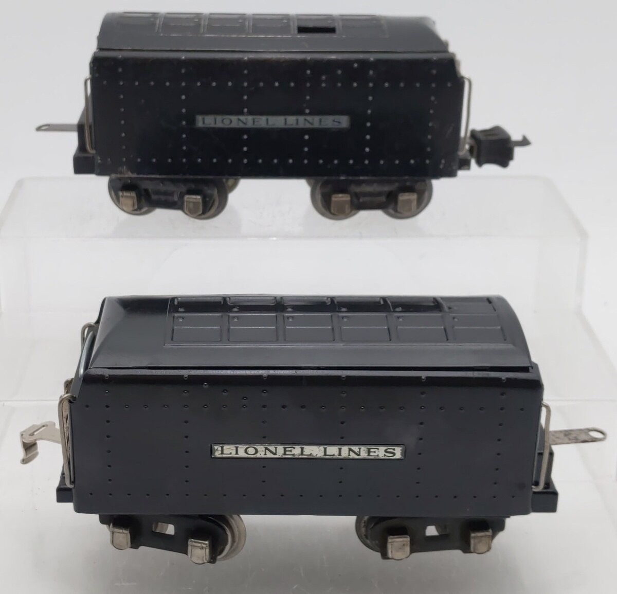 Lionel Prewar Lionel Lines Tin Plate Tenders w/Whistle [2]