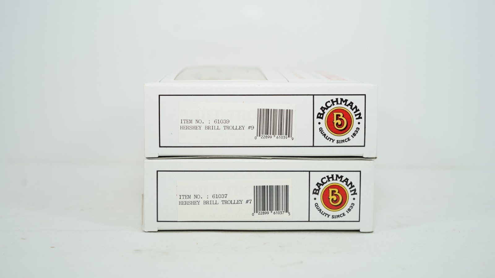 Bachmann HO Scale Hershey Brill Trolley #7 & #9 Item 61037 61039 NEW W14