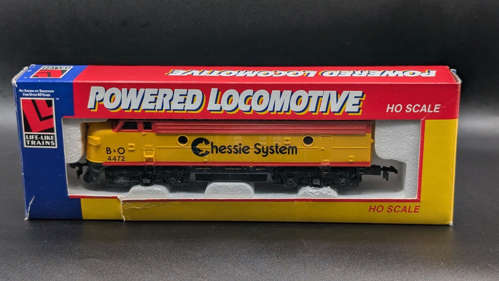 HO Scale Life Like F7-A Chessie System B&O Powered Diesel Locomotive 4472