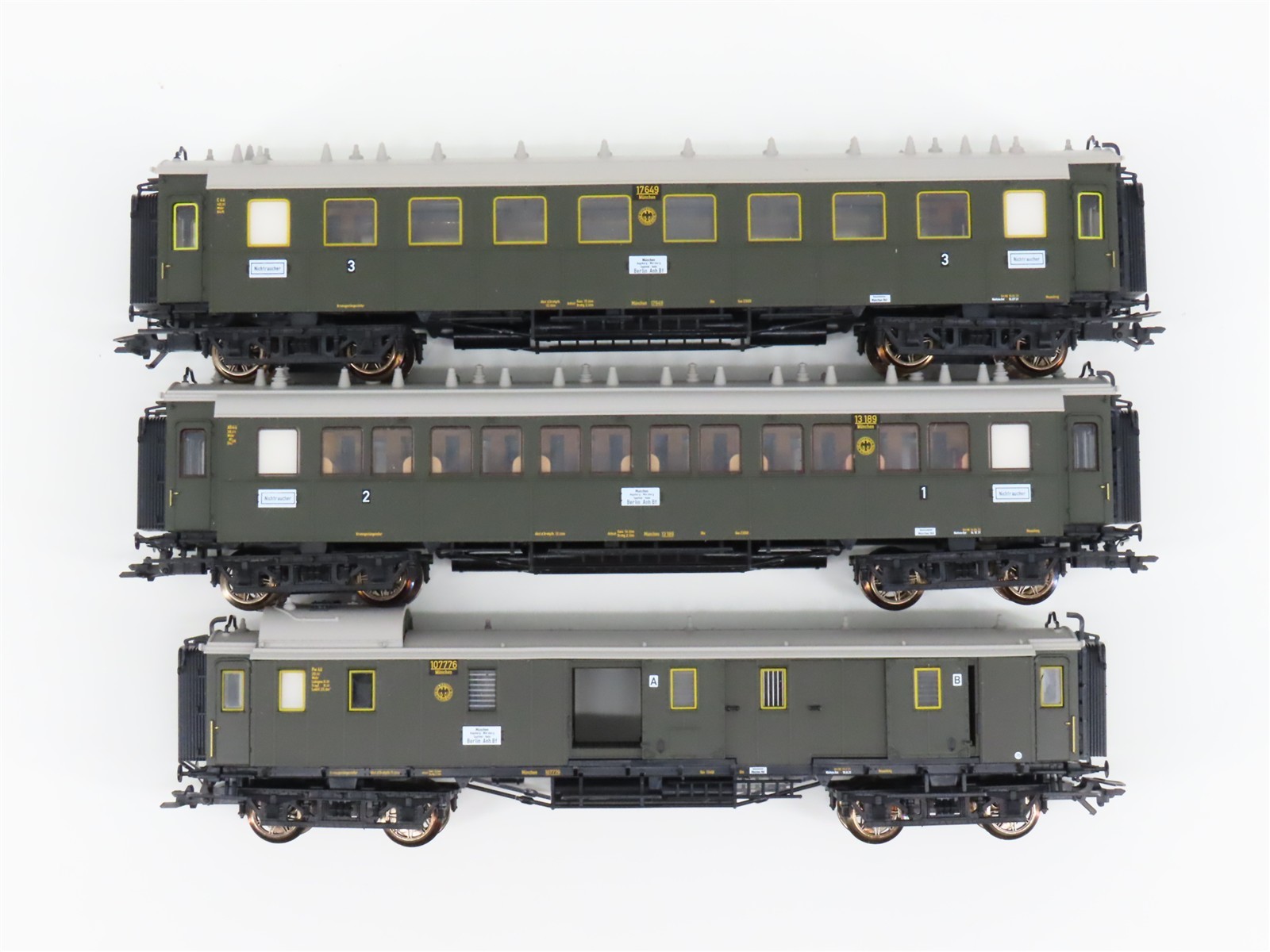 HO 3-Rail AC Marklin Digital 26607 DRG German 4-4-4 BR15 Steam Passenger Set