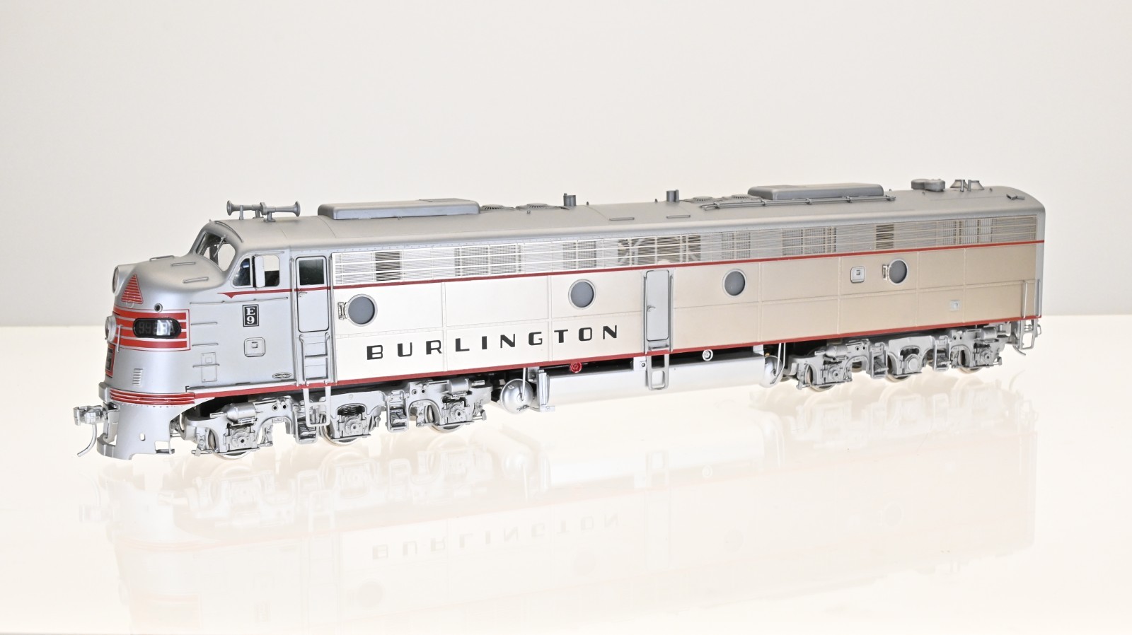Key Imports Brass EMD E-9 A/A set Burlington CB&Q O scale