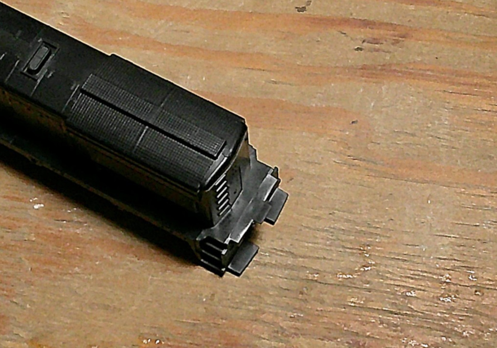 Diesel locomotive shell black unknown make