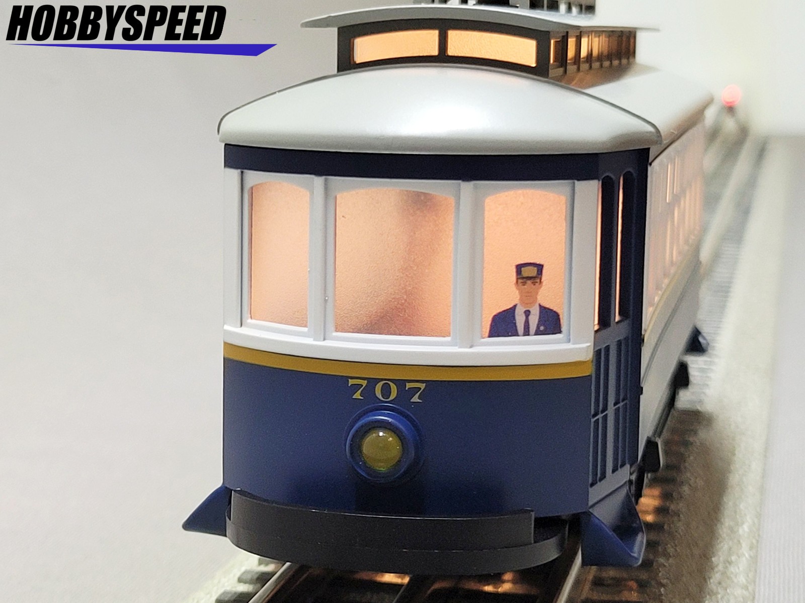 MTH RAILKING CITY LINES TRANSIT BUMP N GO TROLLEY O GAUGE street car 30-5257 NEW