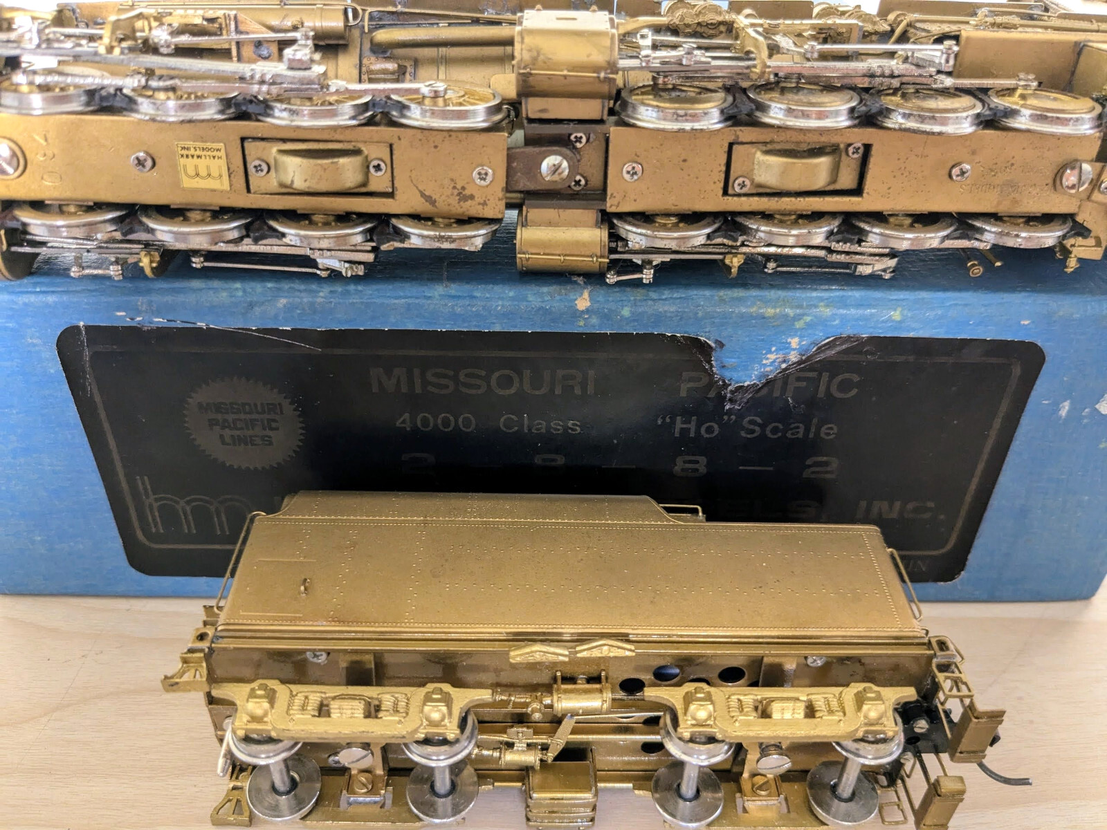 **1 OF ONLY 100! HALLMARK BRASS MP 4000 CLASS 2-8-8-2 HO **CAN MOTOR *RUNS G@@D!