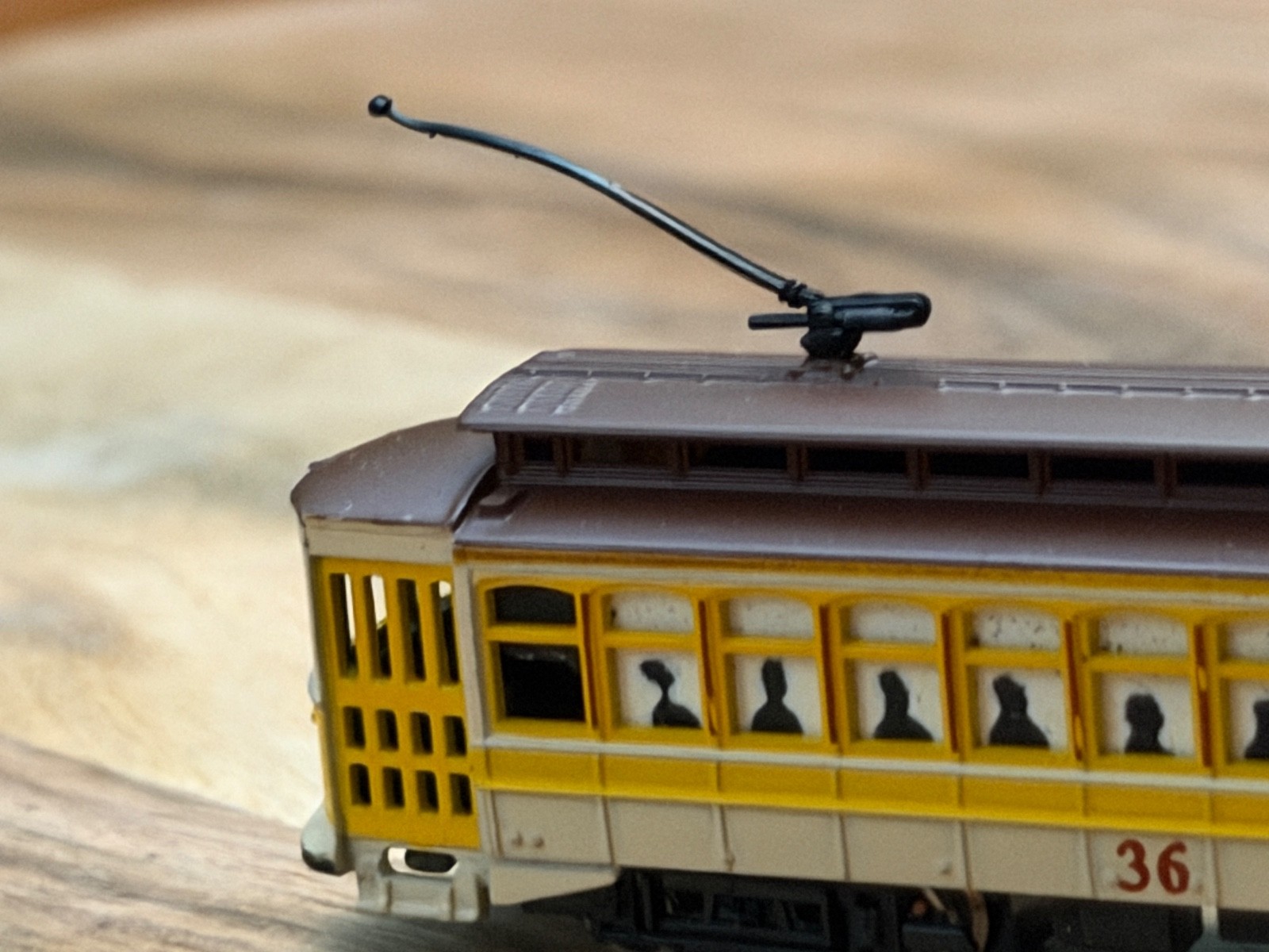 Bachmann N Scale Trolley Yellow Brill Electric Street Car #36 61098