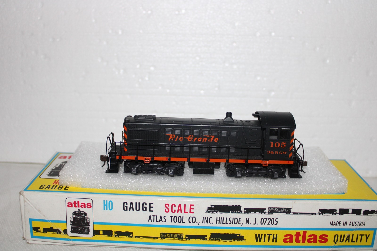 VINTAGE ATLAS {AUSTRIA} HO RIO GRANDE ALCO S-2 DIESEL SWITCHER READ DETAILS
