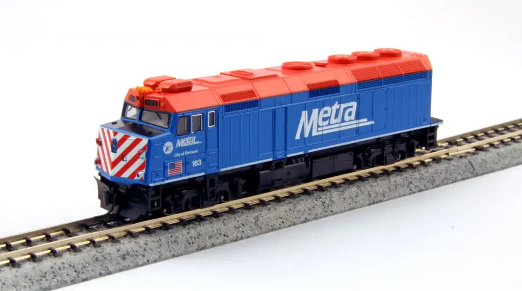 KATO N DCC F40PH CHICAGO METRA #157 CITY OF PALATINE PN 176-9107-DCC