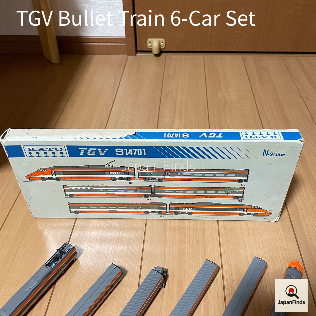 KATO N Scale TGV S14701 SNCF French Bullet Train 6-Car Set Lights Work