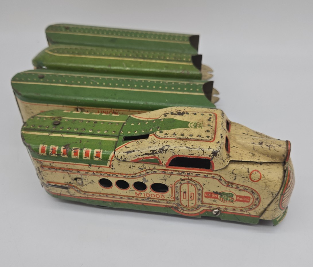 Vintage Marx M10005 Tin Litho Union Pacific Train/Cars O Gauge Item Untested