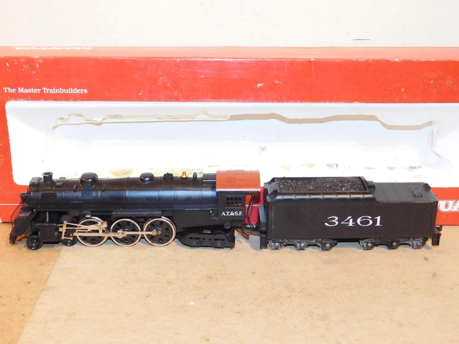 Mantua PowerDrive HO Santa Fe 4-6-4 Hudson Locomotive & Tender Sagami Motor