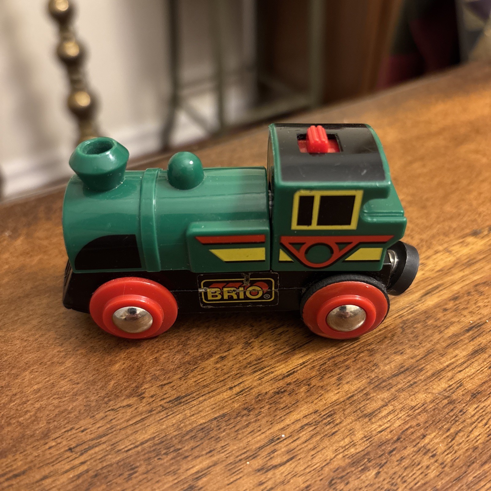 BRIO World Green Action Locomotive Battery Operated Toy Train Untested