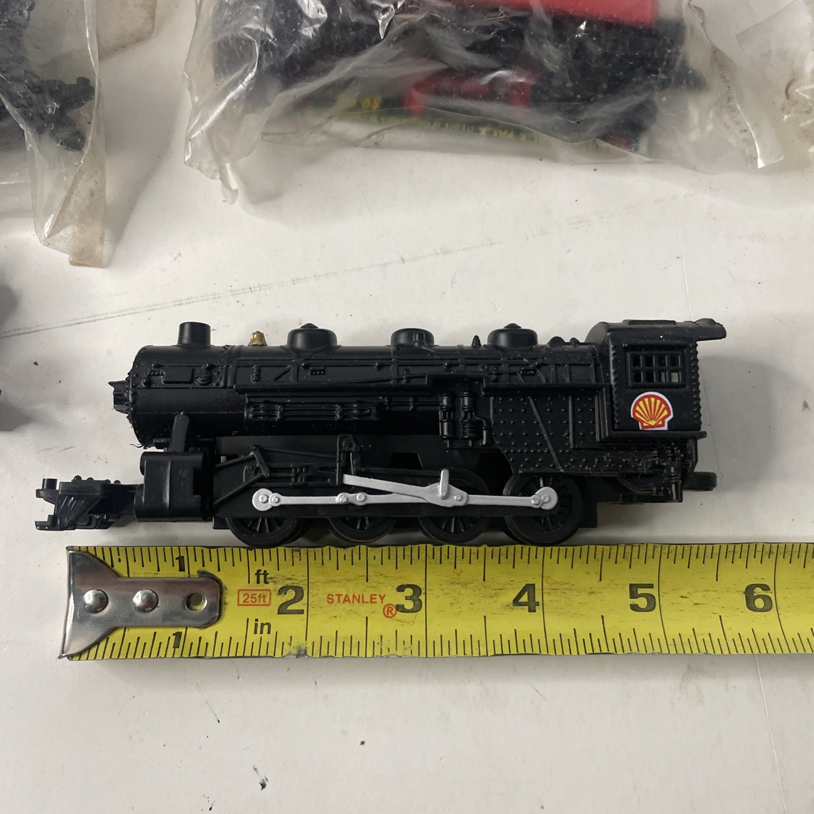 Vintage Lot Shell Oil Train Cars Engine HO Scale Fletcher-Barnhart & White NOS