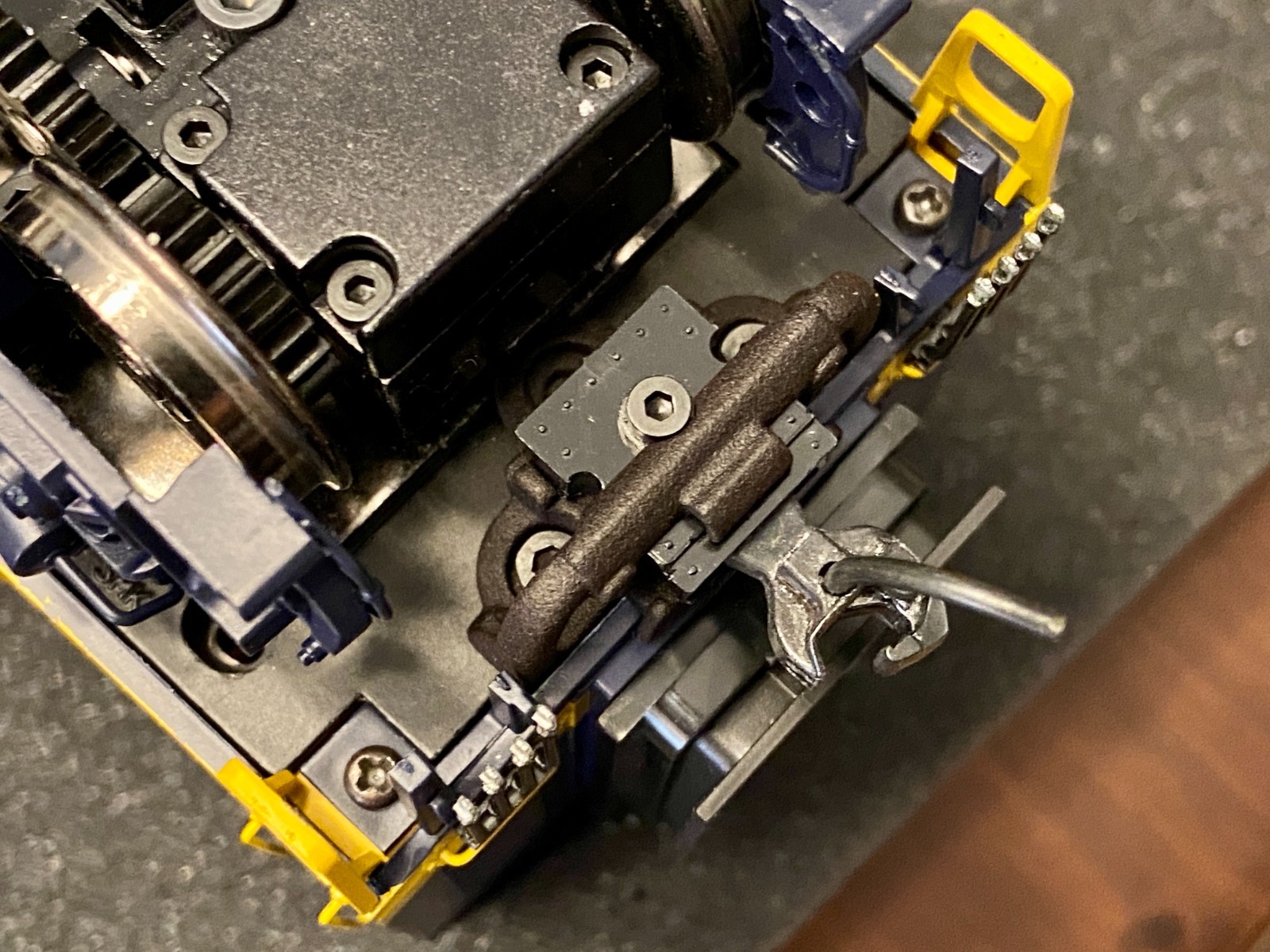 Custom O Scale Rear Pilot / Coupler Mount for Atlas O Scale F3/F7