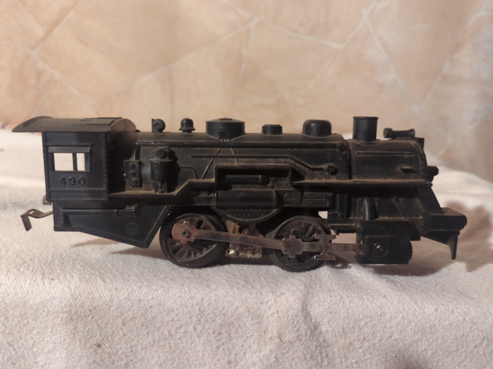 MARX O/O27 Gauge 0-4-0 Steam Loco Engine 490 W/Coal Tender And 2 Cabs Untested