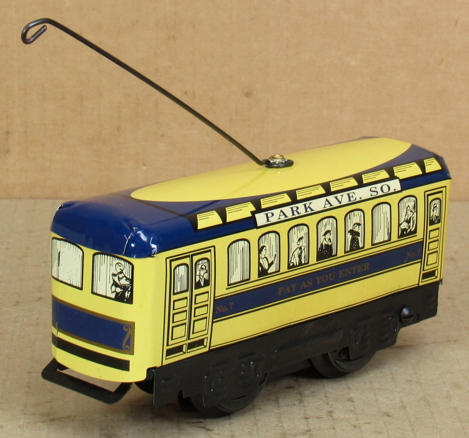 New/Modern Marx 5200 Blue Park Avenue Trolley O-Gauge ULTRA RARE *