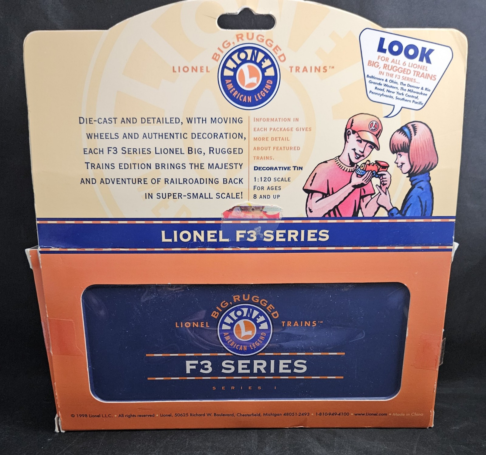 Lionel Big Rugged Trains, Lionel F3, Series 1, NEW YORK CENTRAL F3, 1998