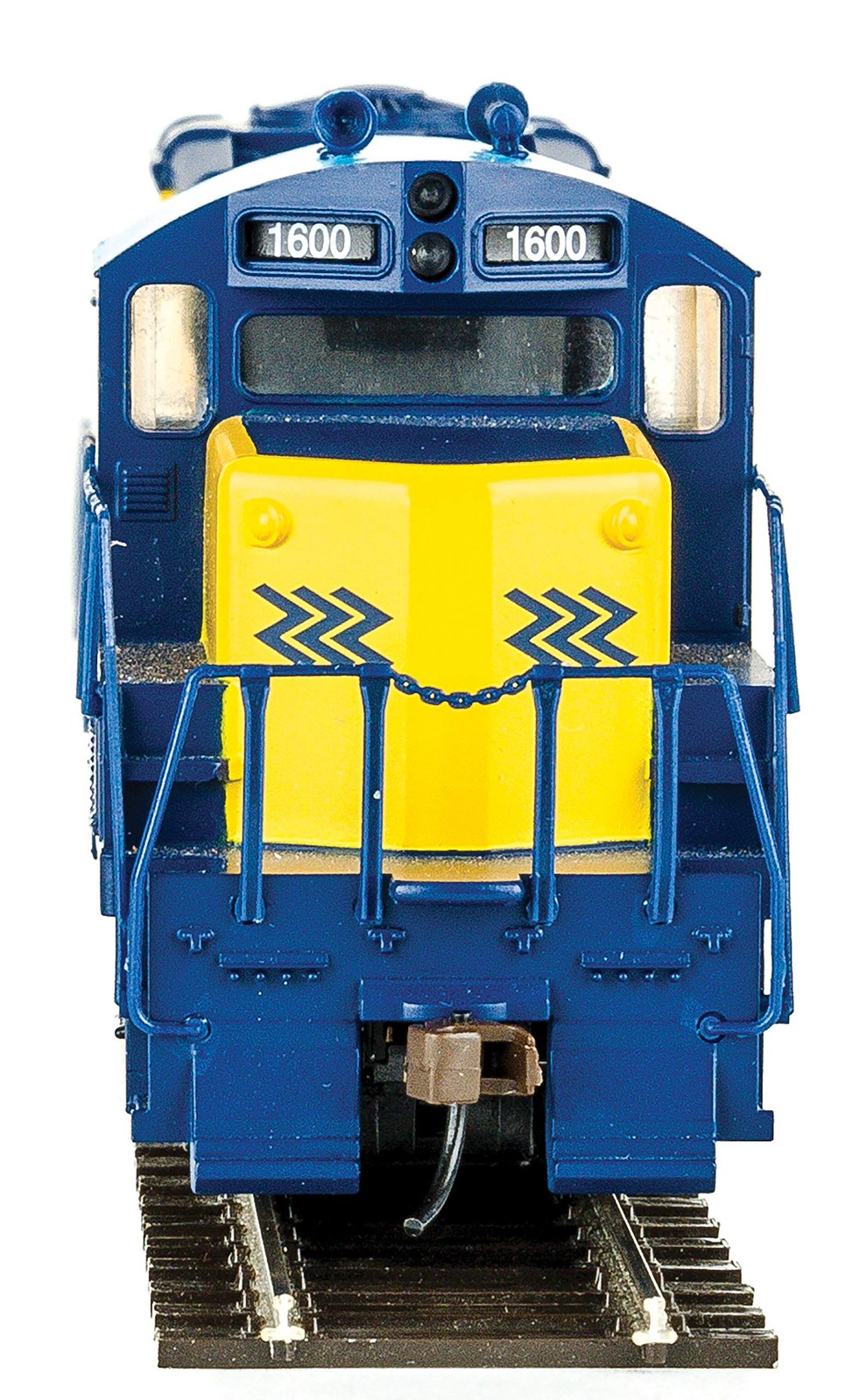 EMD GP9M Standard DC Ontario Northland #1600 (Yellow Blue Chevrons Logo) 931-456