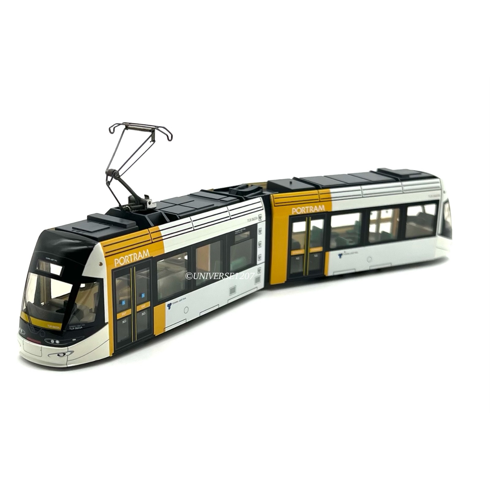 HO Scale Endo Toyama Light Rail Tram TLR0600 Yellow H0 Gauge Streetcar LRT VHTF