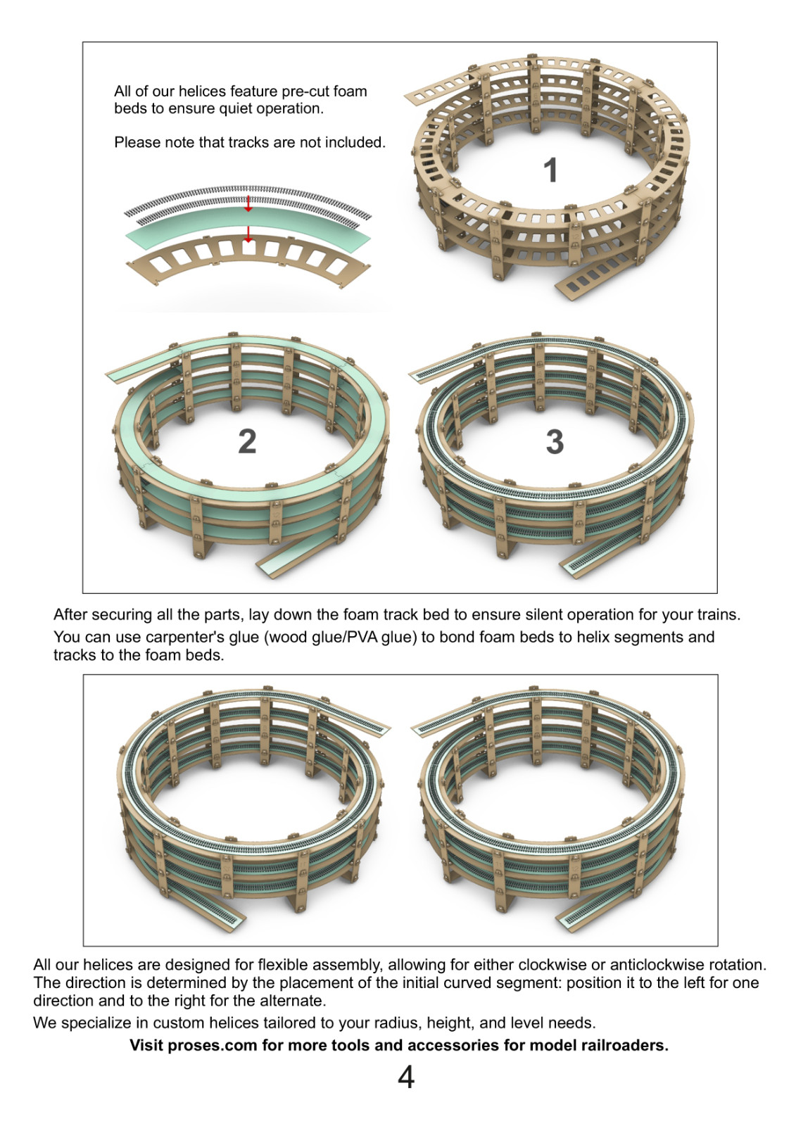 Dual Track Radius 26″ to 28″ Helix For Bachmann EZ & More FREE EXPRES SHIPPING!