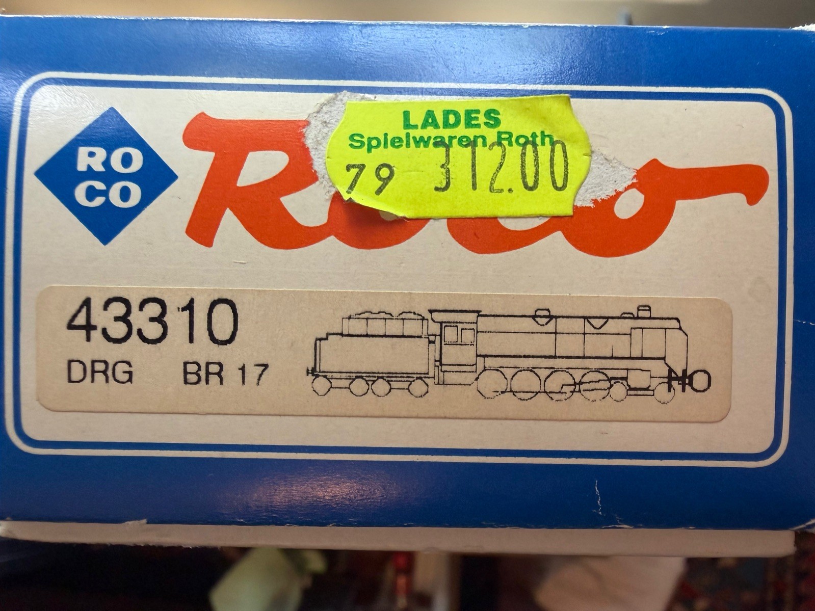 Roco 43310 H0 Steam Locomotive Br 17 1166 DRG Epoch 2 BRAND NEVER USED