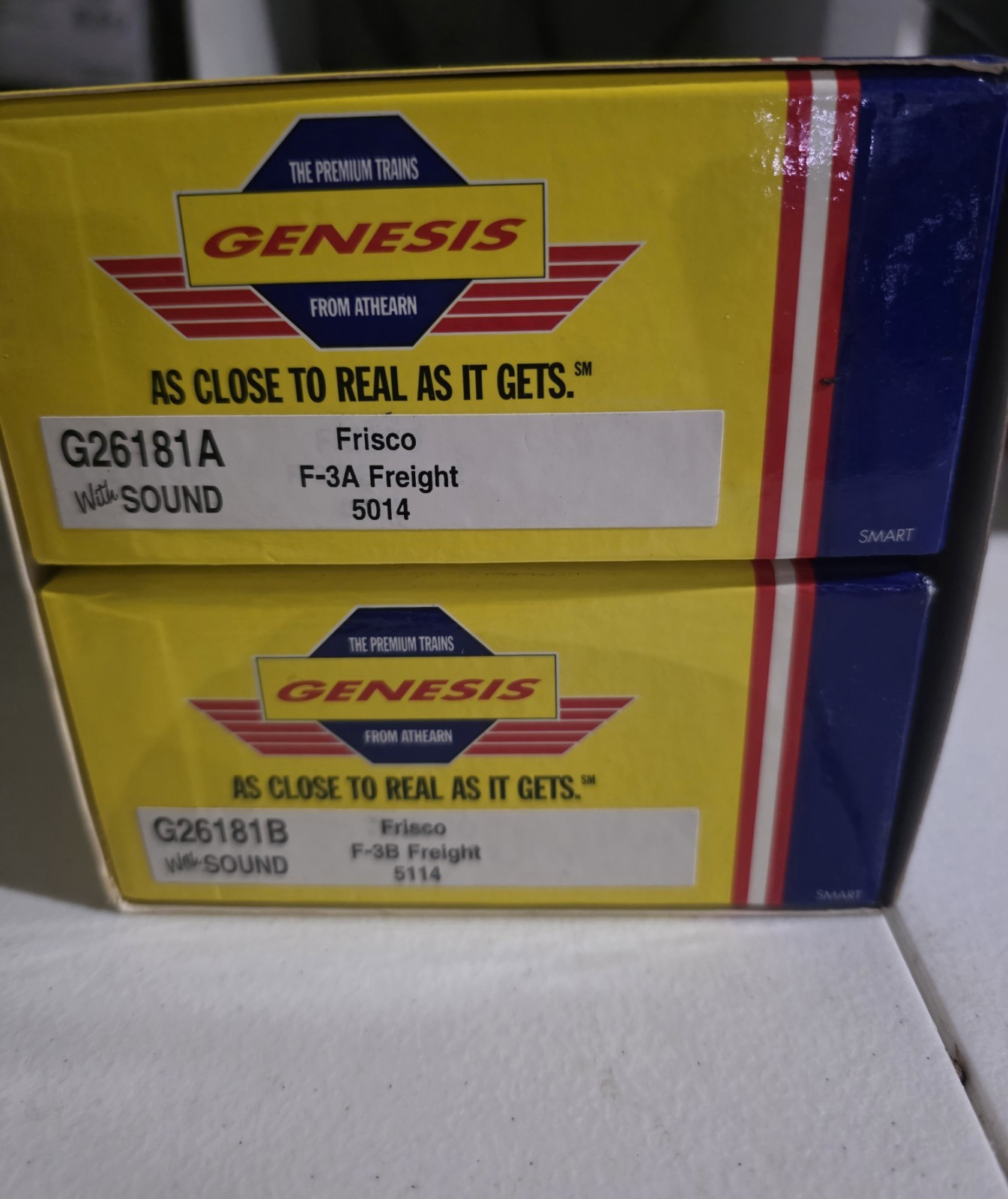 Athearn Genesis Ho Scale G26181A & G26181B Frisco F-3A & F-3B Freight (W/Sound)