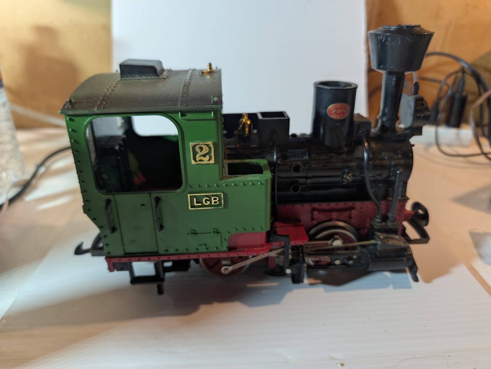 LGB G Gauge Steam Locomotive Analog Control MPN 2020 Green/Black/Red