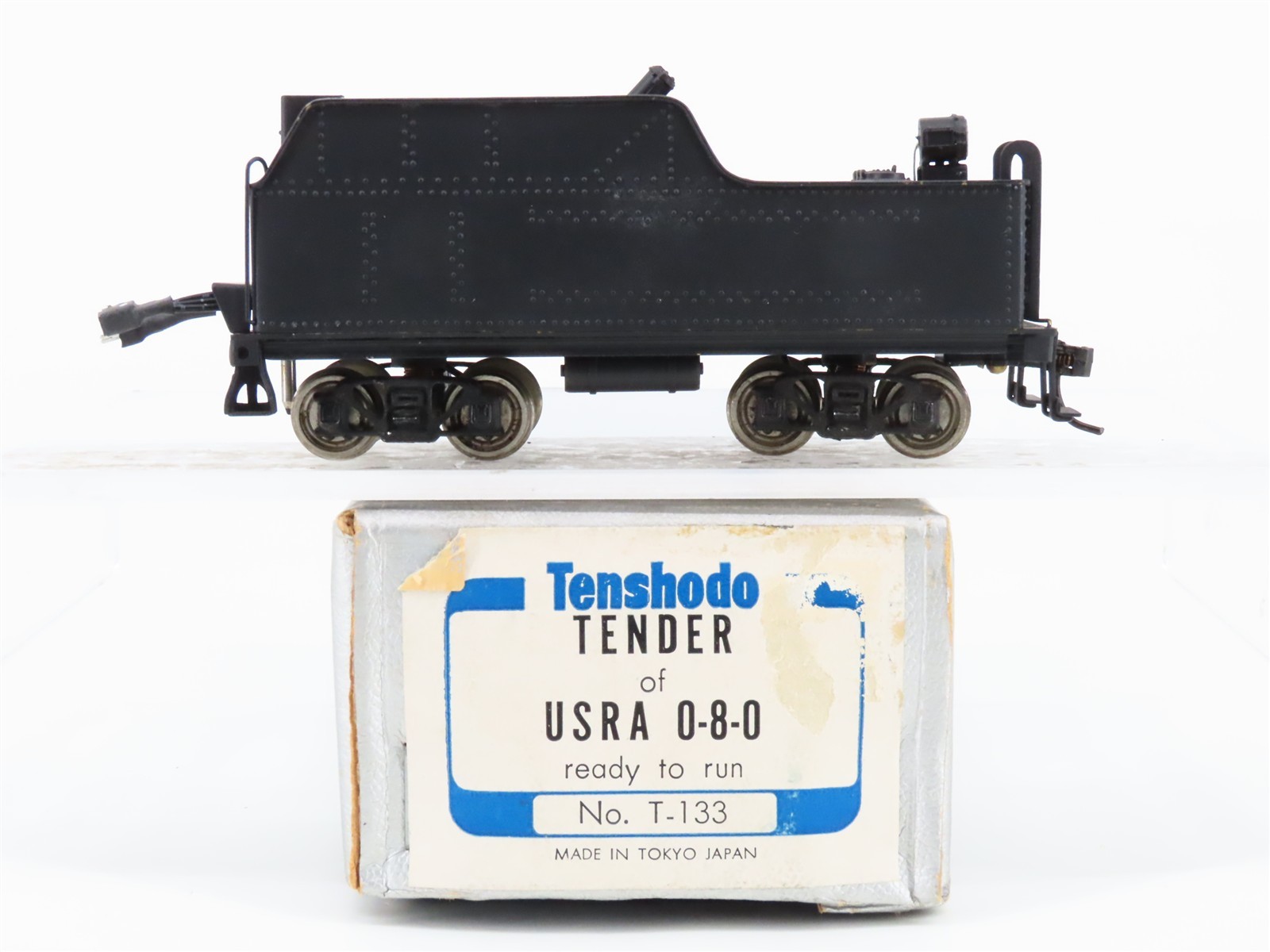 HO Scale Tenshodo BRASS T-133 Unlettered USRA Tender w/Pre-Installed DCC & Sound