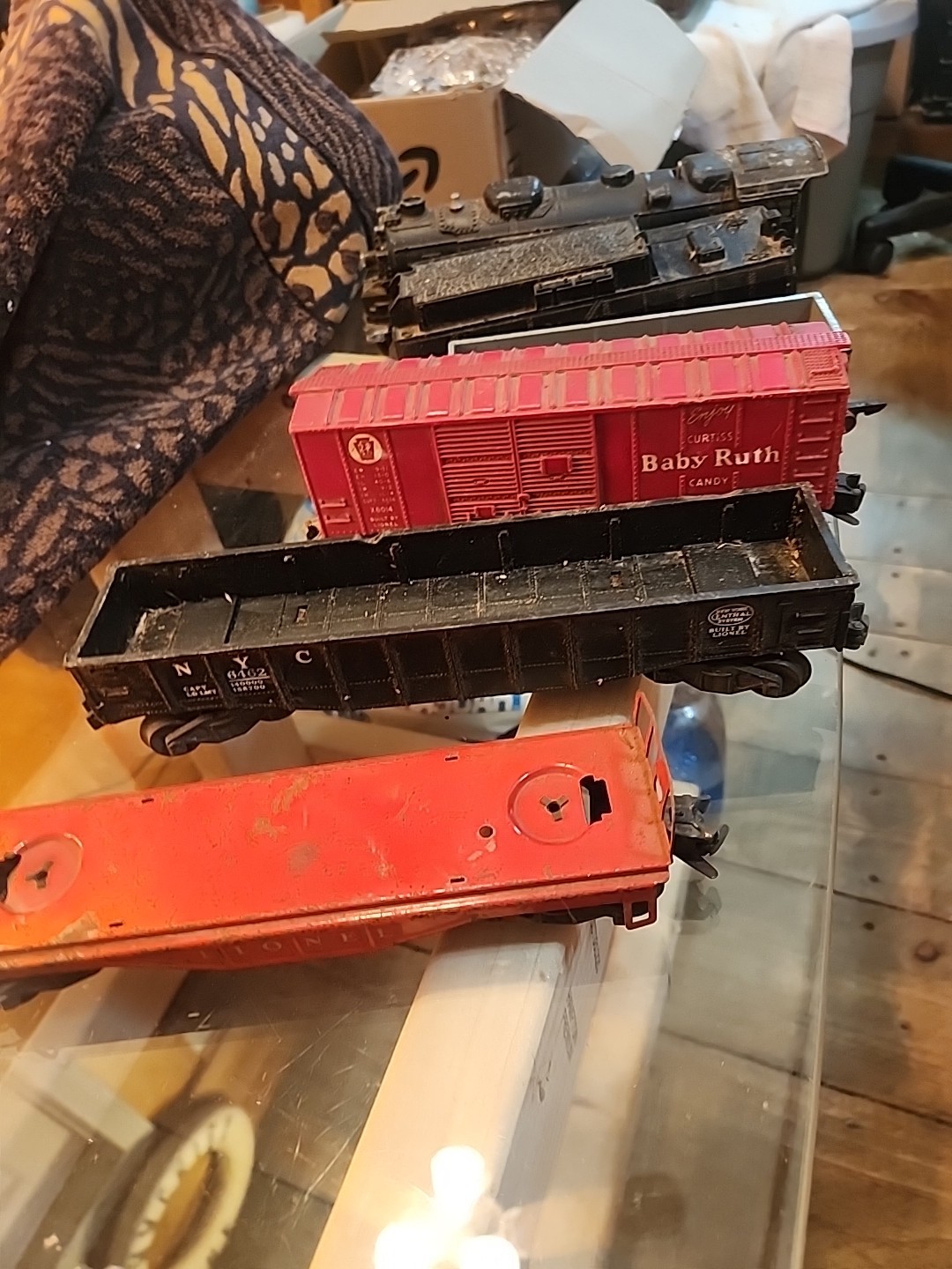 LIONEL Post War 2018 2-6-4 Engine 1956-61 7 Piece Set For Parts Or Repair Look