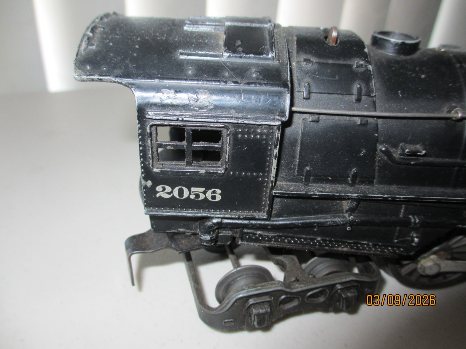 1952 LIONEL O GAUGE 2056 HUDSON STEAM LOCOMOTIVE WITH 2046W TENDER