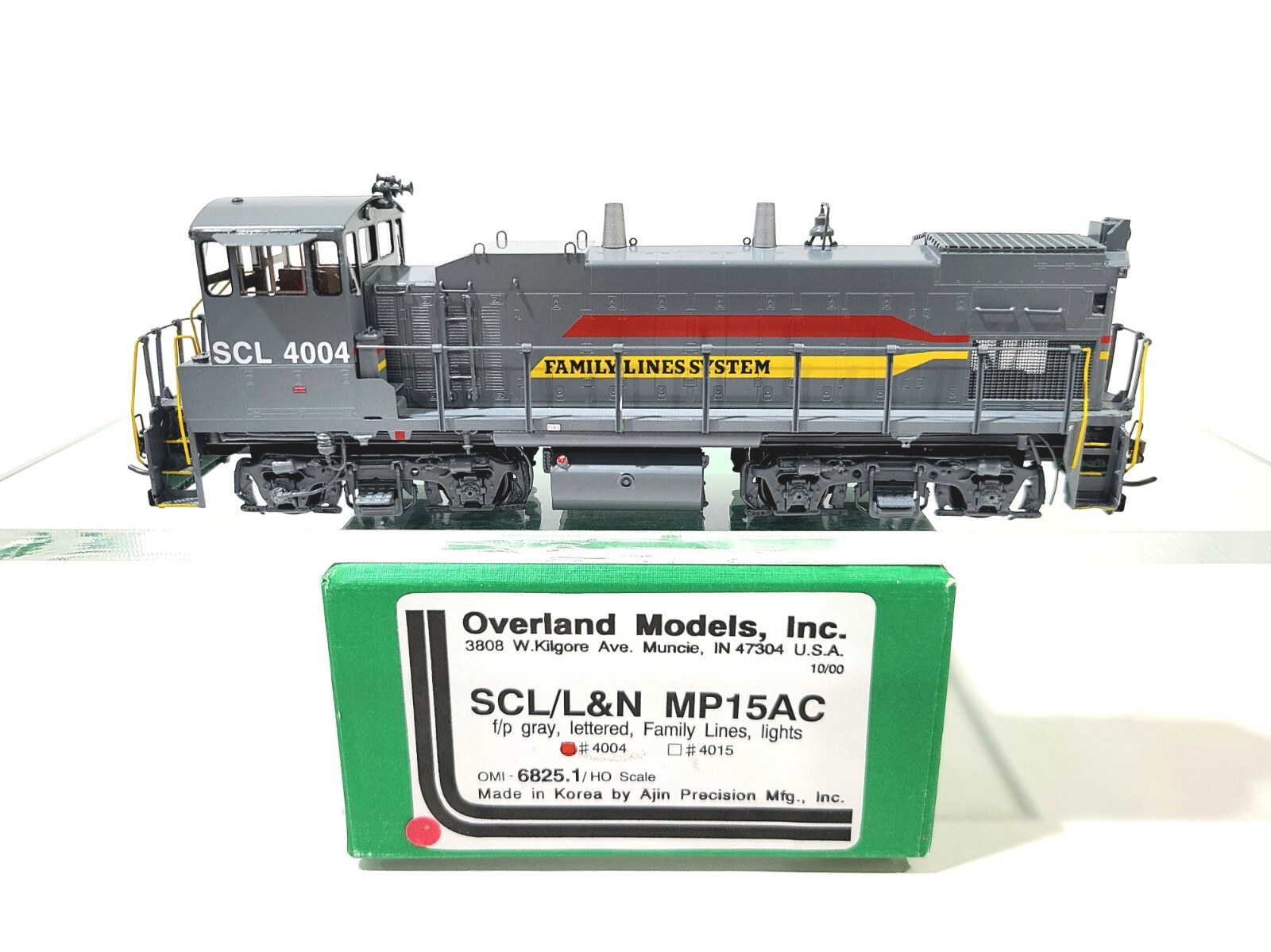 Overland OMI SCL L&N EMD MP15AC Family Lines System #4004 HO Brass Model #6825.1