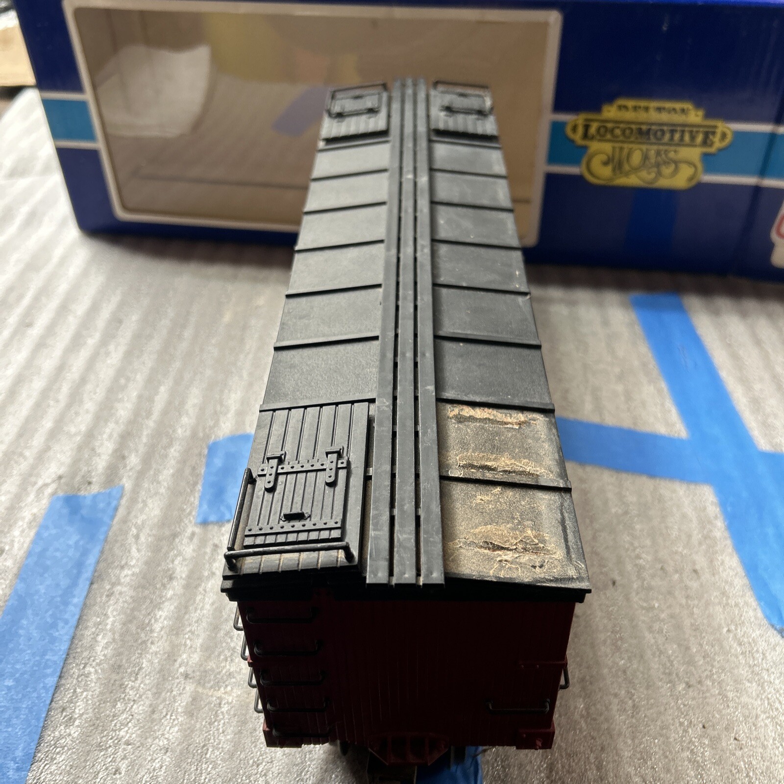 Delton Locomotive Works: #4258 Strohs Beer Reefer Boxcar G Scale