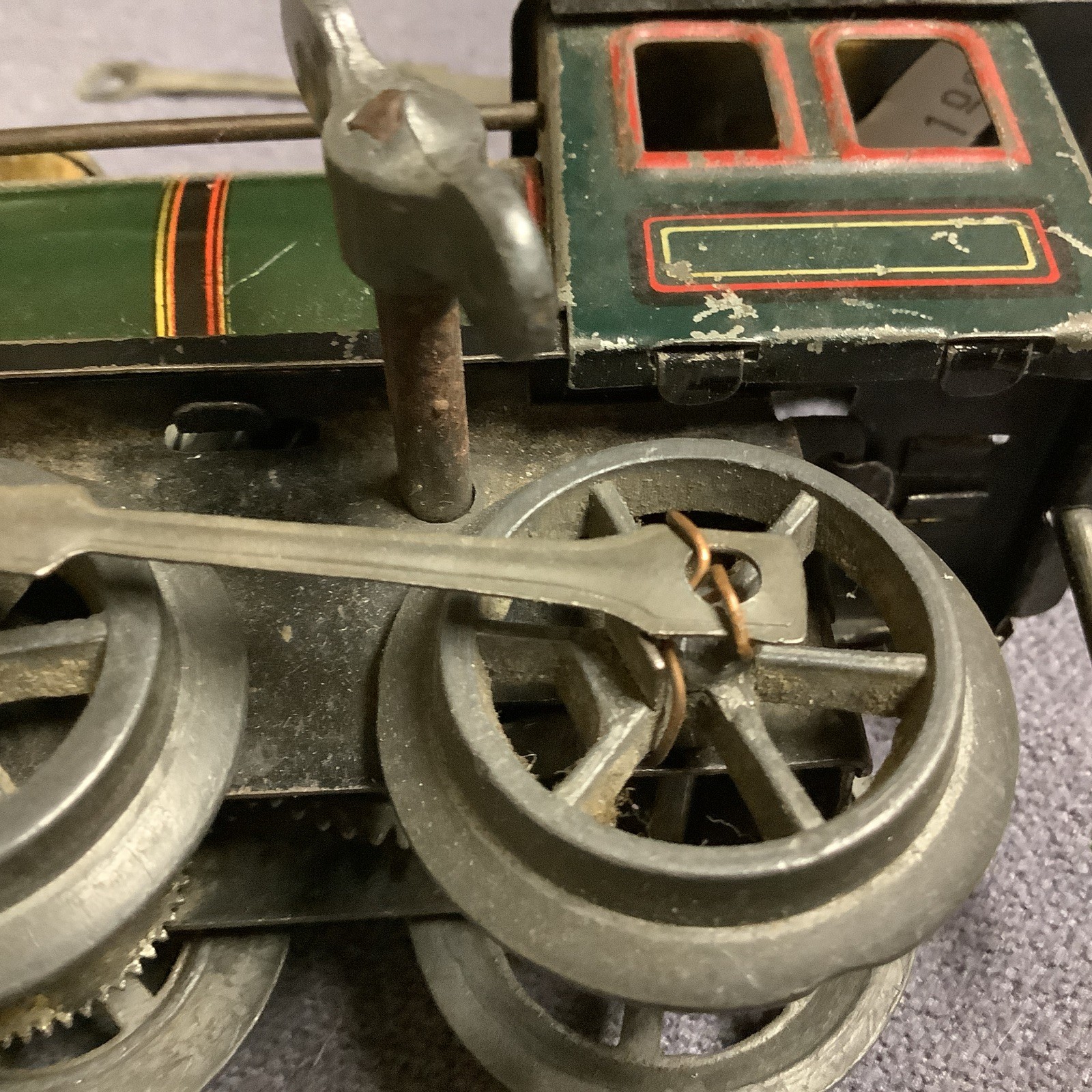 Vintage Karl Bub Clockwork Locomotive And Tender O Gauge Used Tested
