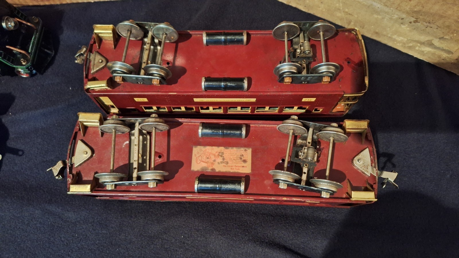 Prewar Lionel Standard Gauge Outfit # 362 384 384t 309 312 Wine w/ Some OBs 1931